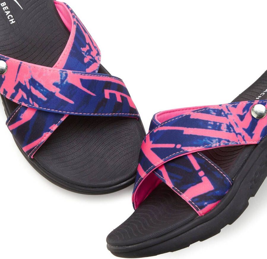 Venice Beach Badslippers Pantolette mule sandaal open schoen badschoen VEGAN