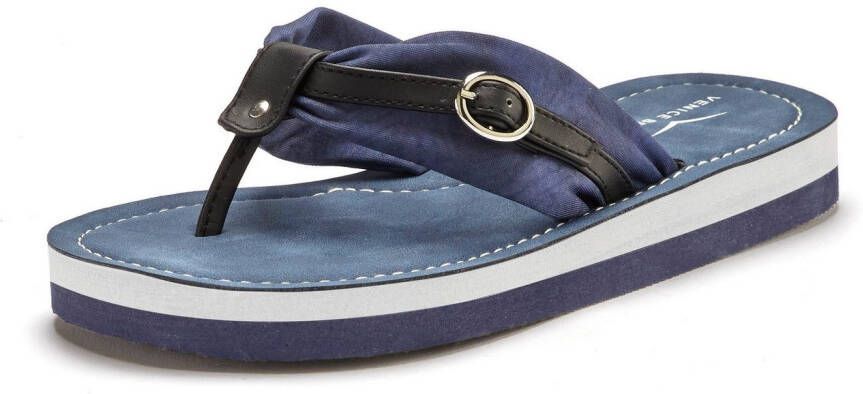Venice Beach Badslippers Sandaal pantoffel badslipper flip flop met modieuze print VEGAN