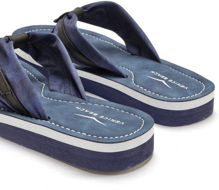 Venice Beach Badslippers Sandaal pantoffel badslipper flip flop met modieuze print VEGAN