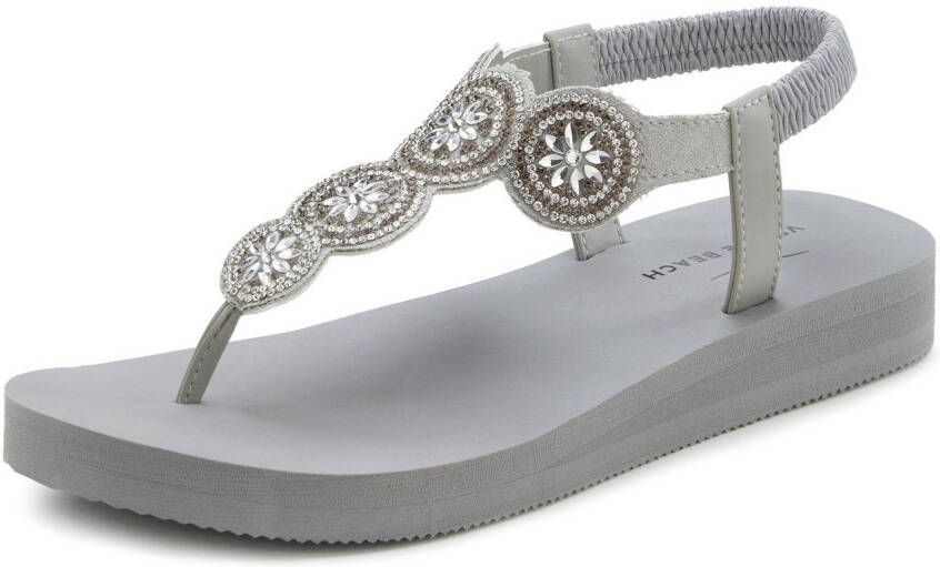 Venice Beach Badslippers Sandaal pantoletten badschoen ultralicht met glinsterdetails VEGAN