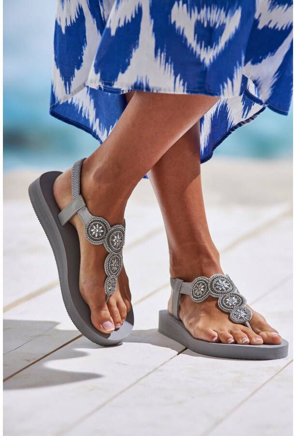 Venice Beach Badslippers Sandaal pantoletten badschoen ultralicht met glinsterdetails VEGAN