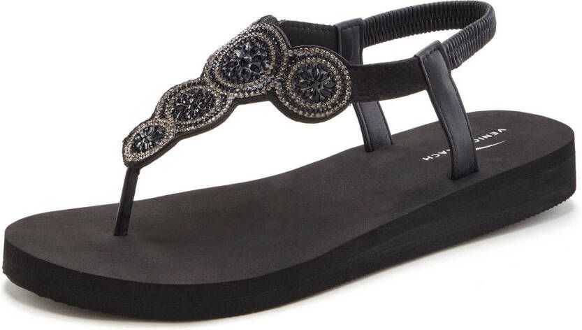 Venice Beach Badslippers Sandaal pantoletten badschoen ultralicht met glinsterdetails VEGAN