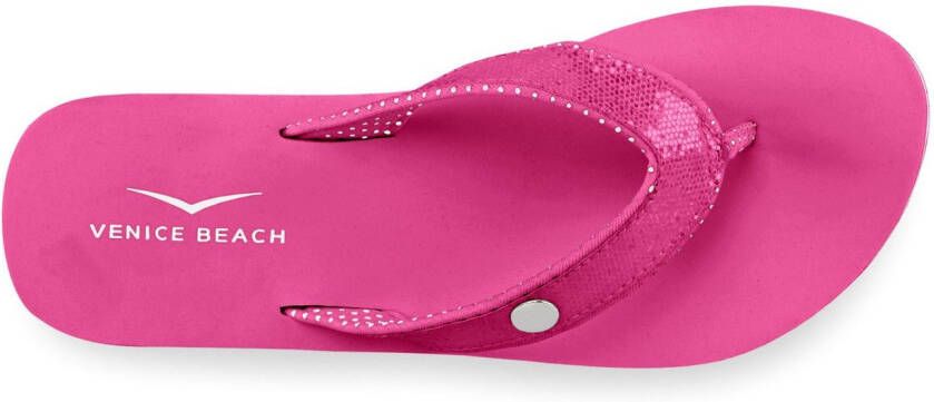 Venice Beach Badslippers Sandaal pantoletten badschoenen ultralicht met glitterband VEGAN