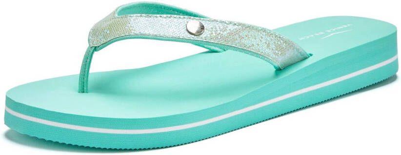 Venice Beach Badslippers Sandaal pantoletten badschoenen ultralicht met glitterband VEGAN