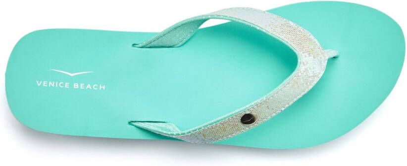 Venice Beach Badslippers Sandaal pantoletten badschoenen ultralicht met glitterband VEGAN