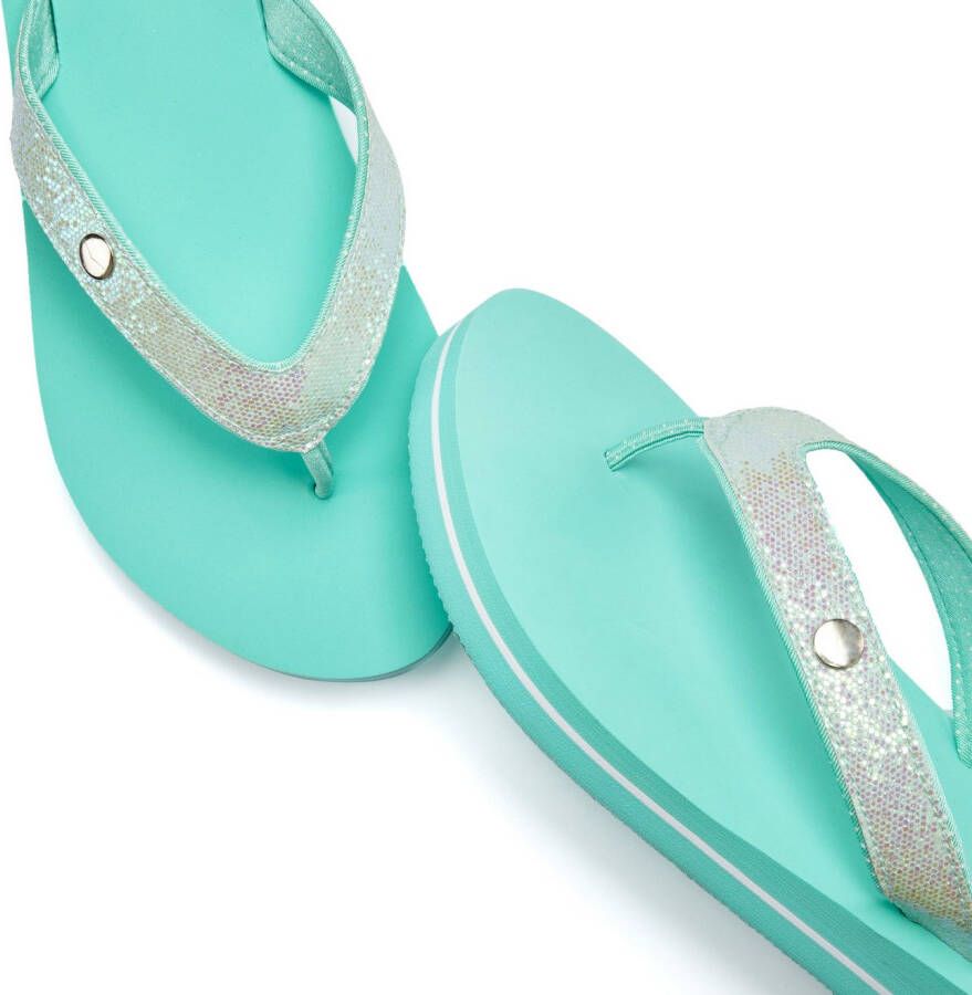 Venice Beach Badslippers Sandaal pantoletten badschoenen ultralicht met glitterband VEGAN