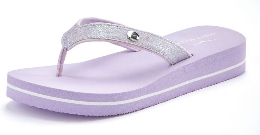Venice Beach Badslippers Sandaal pantoletten badschoenen ultralicht met glitterband VEGAN