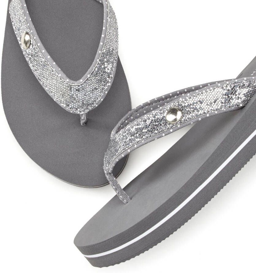 Venice Beach Badslippers Sandaal pantoletten badschoenen ultralicht met glitterband VEGAN