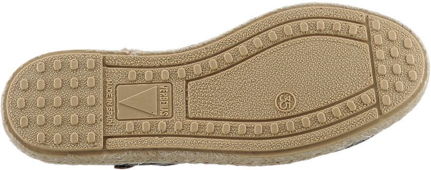VERBENAS Espadrilles CARMEN NUCLEO METAL slipper zomerschoen strandschoen in metallic look