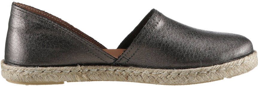 VERBENAS Espadrilles CARMEN NUCLEO METAL slipper zomerschoen strandschoen in metallic look