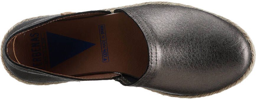 VERBENAS Espadrilles CARMEN NUCLEO METAL slipper zomerschoen strandschoen in metallic look
