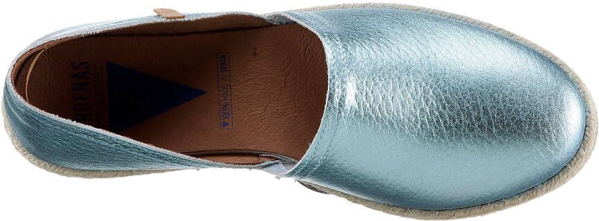 VERBENAS Espadrilles CARMEN NUCLEO METAL slipper zomerschoen strandschoen in metallic look