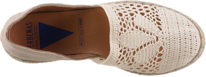 VERBENAS Espadrilles Carmen Calpe in moderne haak-look