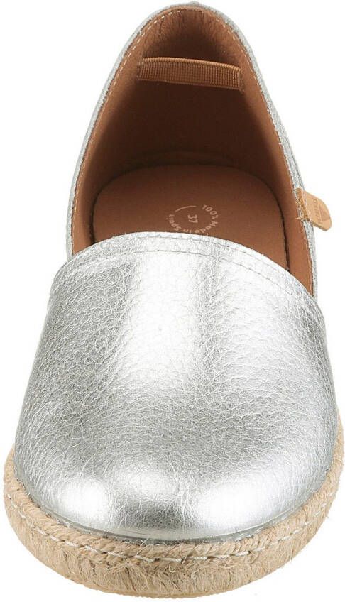 VERBENAS Espadrilles CARMEN NUCLEO METAL slipper zomerschoen strandschoen in metallic look