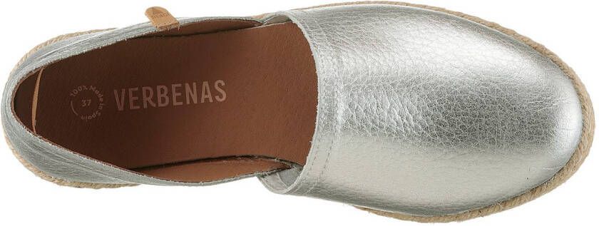 VERBENAS Espadrilles CARMEN NUCLEO METAL slipper zomerschoen strandschoen in metallic look
