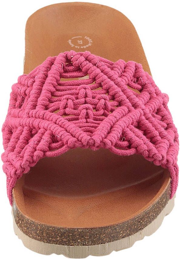 VERBENAS Pantoffels Raga Knots Digital zomerschoen slippers pantoffel in gehaakte look
