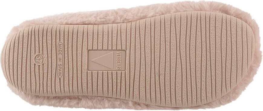 VERBENAS Pantoffels YORK GALES pantoffel huispantoffel in een gezellige pluche look