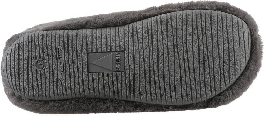 VERBENAS Pantoffels YORK GALES pantoffel huispantoffel in een gezellige pluche look