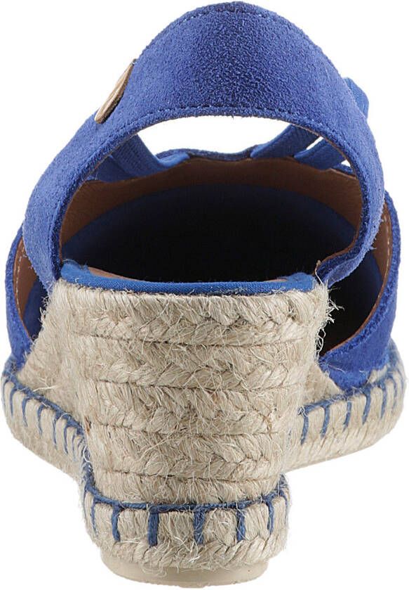 VERBENAS Sandaaltjes Maika Serraje zomerschoen sandaal sleehak met jute bekleding