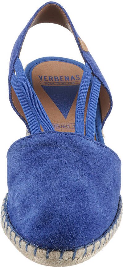 VERBENAS Sandaaltjes Maika Serraje zomerschoen sandaal sleehak met jute bekleding