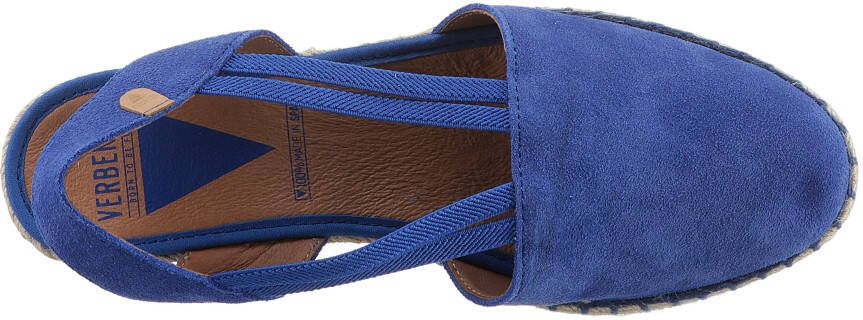 VERBENAS Sandaaltjes Maika Serraje zomerschoen sandaal sleehak met jute bekleding