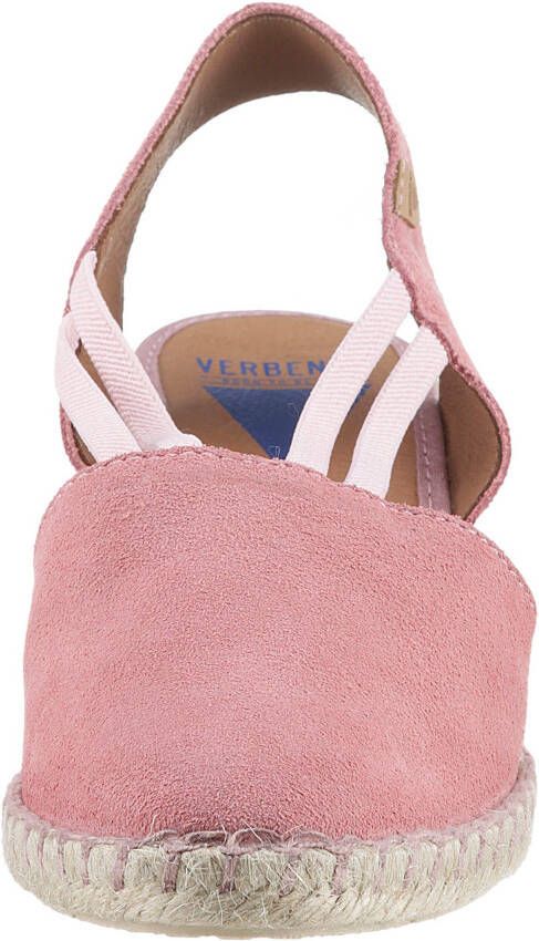 VERBENAS Sandaaltjes Maika Serraje zomerschoen sandaal sleehak met jute bekleding