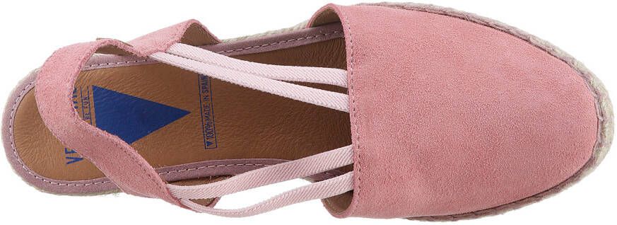 VERBENAS Sandaaltjes Maika Serraje zomerschoen sandaal sleehak met jute bekleding