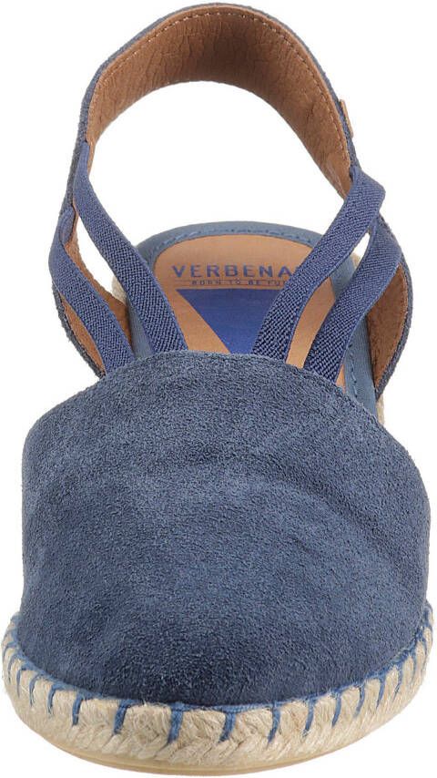 VERBENAS Sandaaltjes Maika Mahon zomerschoen sandaal keilhak met jute bekleding