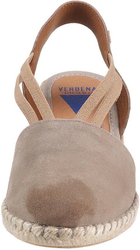 VERBENAS Sandaaltjes Maika Mahon zomerschoen sandaal keilhak met jute bekleding