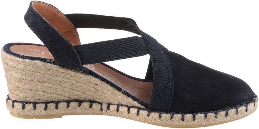 VERBENAS Sleehaksandaaltjes Milena Serraje zomerschoen riemchensandaal vakantieschoen sleehak met jute-frame