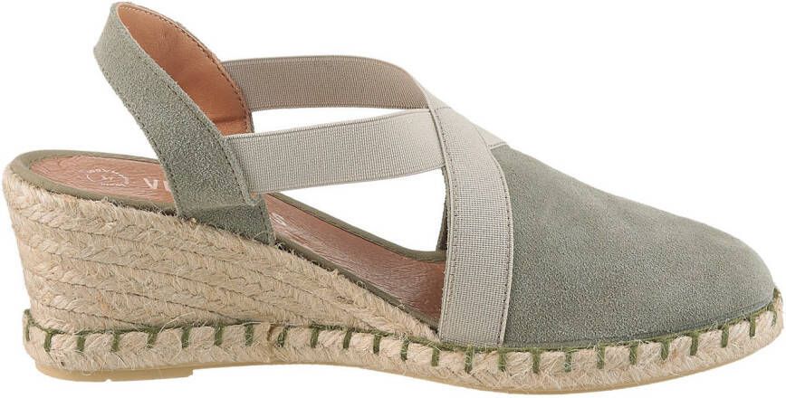 VERBENAS Sleehaksandaaltjes Milena Serraje zomerschoen riemchensandaal vakantieschoen sleehak met jute-frame