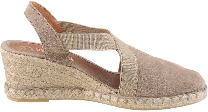 VERBENAS Sleehaksandaaltjes Milena Serraje zomerschoen riemchensandaal vakantieschoen sleehak met jute-frame