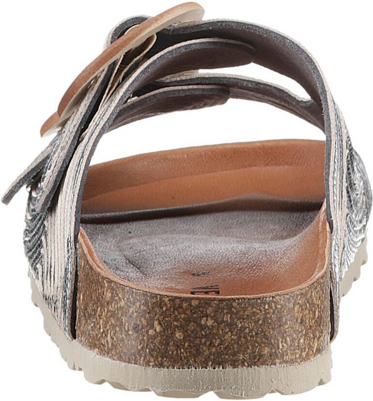 VERBENAS Slippers RUTH LATO METAL zomerschoen slippers met twee verstelbare gespen
