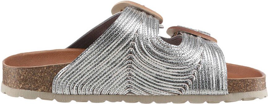 VERBENAS Slippers RUTH LATO METAL zomerschoen slippers met twee verstelbare gespen