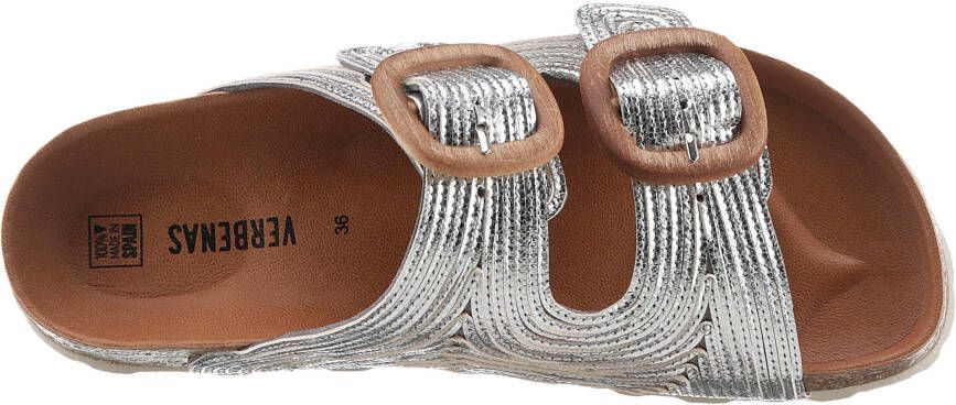 VERBENAS Slippers RUTH LATO METAL zomerschoen slippers met twee verstelbare gespen