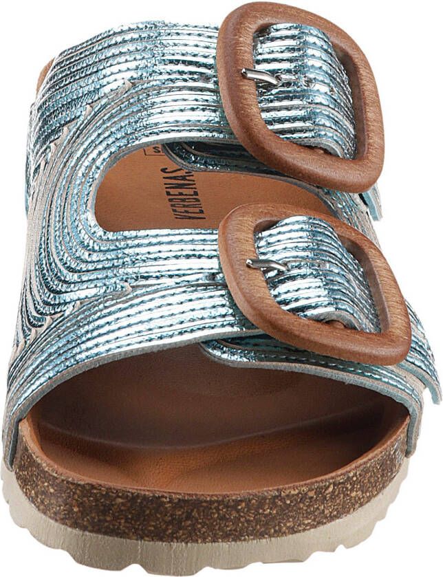 VERBENAS Slippers RUTH LATO METAL zomerschoen slippers met twee verstelbare gespen