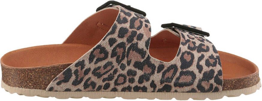VERBENAS Slippers Randell Leopardo zomerschoen slippers pantoffel met zachte binnenzool