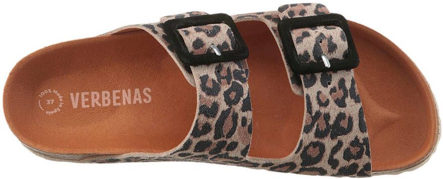 VERBENAS Slippers Randell Leopardo zomerschoen slippers pantoffel met zachte binnenzool