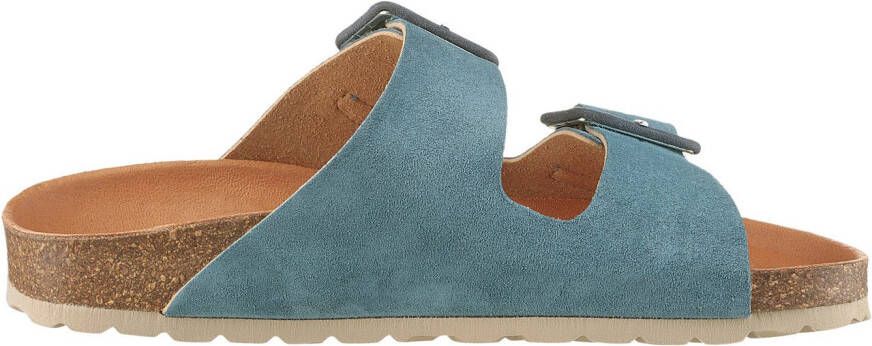 VERBENAS Slippers Randell Velour zomerschoen slippers huisschoen vakantieschoen met zacht voetbed