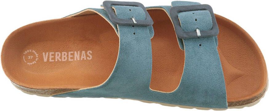 VERBENAS Slippers Randell Velour zomerschoen slippers huisschoen vakantieschoen met zacht voetbed