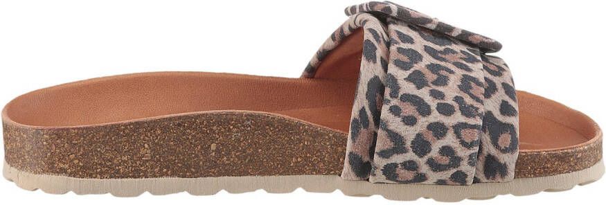 VERBENAS Slippers Reiko Leopardo Grande zomerschoen slippers geschikt voor strand- en zwemuitstapjes