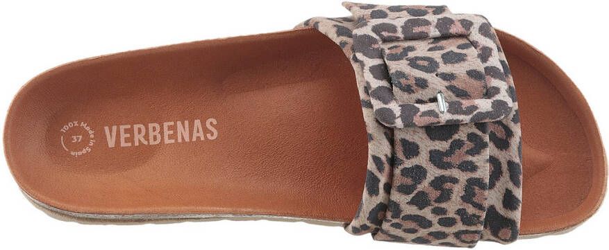 VERBENAS Slippers Reiko Leopardo Grande zomerschoen slippers geschikt voor strand- en zwemuitstapjes
