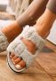 Vivance Slippers Pantoffel slipper pantoffel met knuffelig warm faux-bont en kurken voetbed - Thumbnail 8
