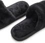 Vivance Slippers Pantoffel pluche pantoffels mule open schoen - Thumbnail 5