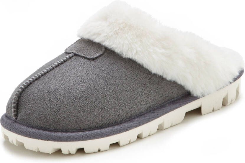 Vivance Slippers Pluche pantoffels pantoffel pantoffels klompen slippers