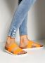 Vivance Slippers Sandaal mule open schoen comfortabel kurken voetbed elastische bandjes - Thumbnail 7