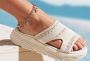 Vivance Slippers Mules sandaal open schoen met modieuze chunky-zool VEGAN - Thumbnail 2