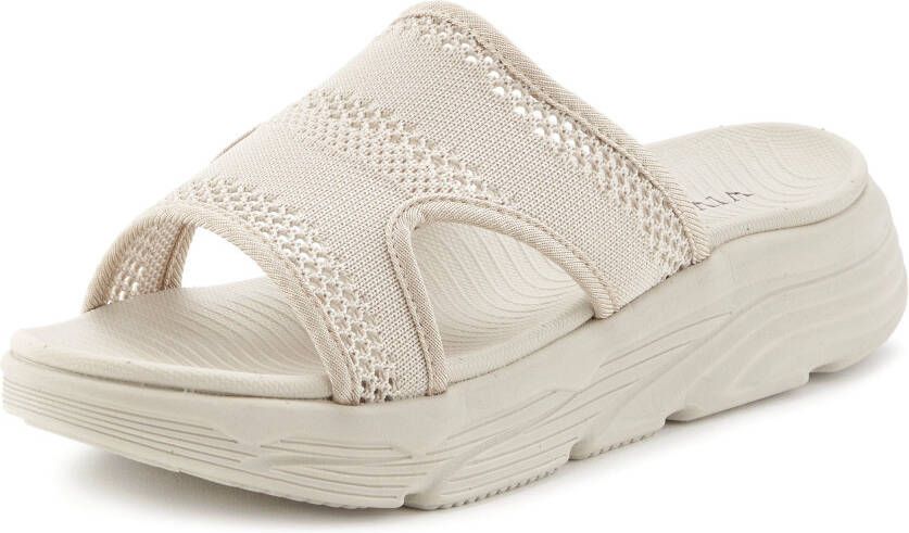 Vivance Slippers Mules sandaal open schoen met modieuze chunky-zool VEGAN