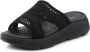 Vivance Slippers Mules sandaal open schoen met modieuze chunky-zool VEGAN - Thumbnail 2