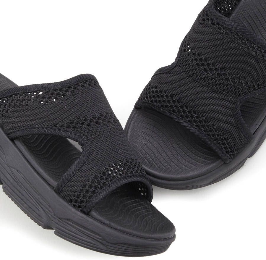 Vivance Slippers Mules sandaal open schoen met modieuze chunky-zool VEGAN